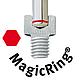 Tournevis à tête sphérique à six pans creux 367R SoftFinish®, MagicRing®, lame hexagonale, avec fonction de retenue,